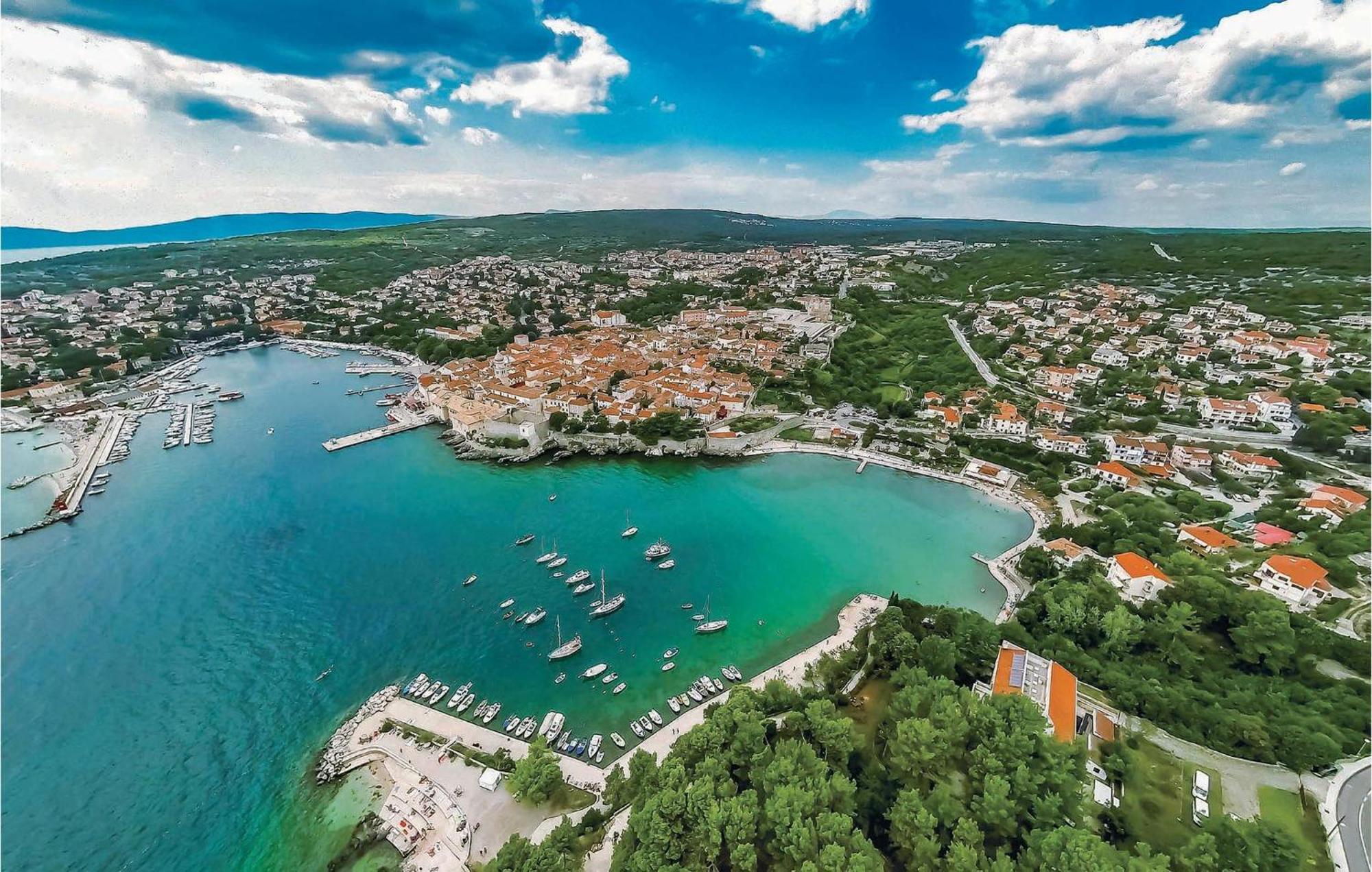 Nice Apartment In Krk With House Sea View Krk Town Bagian luar foto